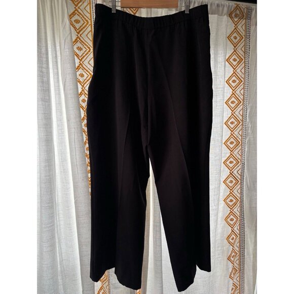 Manon Baptiste Suit Me Trouser Pants (Plus Size 22) Black Wide Leg Office Work - Picture 4 of 8